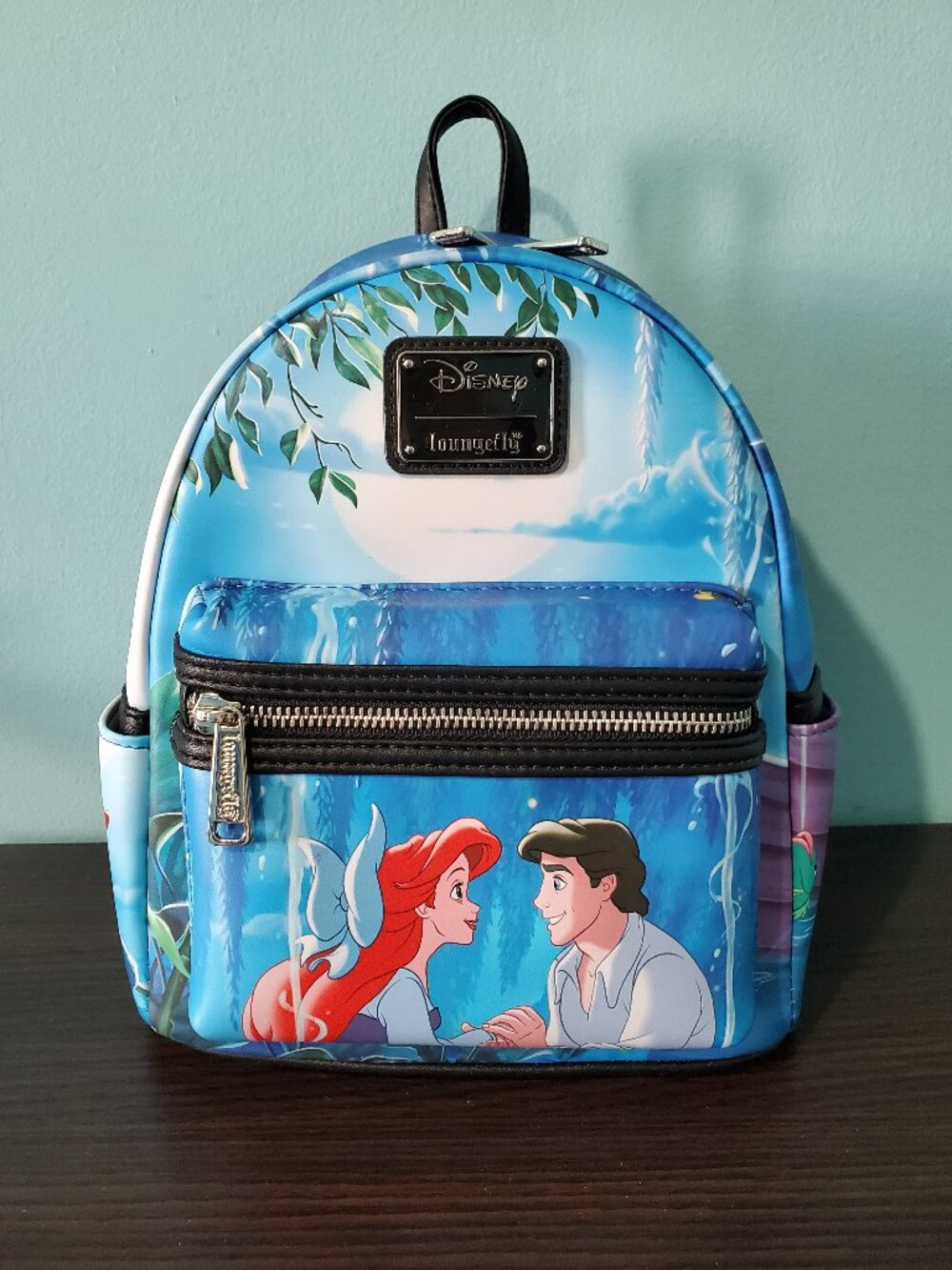 NWT Loungefly x Disney The Little Mermaid Ariel & Eric "Kiss the Girl" Backpack